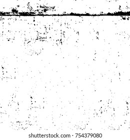 Vector black and white grunge background. Abstract monochrome pattern of stains, cracks, scratches print posters and design. Vintage elements and old texture of the ink