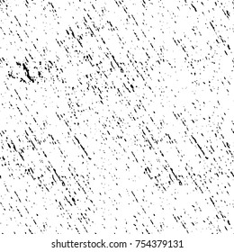 Vector black and white grunge background. Abstract monochrome pattern of stains, cracks, scratches print posters and design. Vintage elements and old texture of the ink
