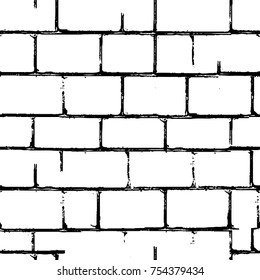 Vector black and white grunge background. Abstract monochrome pattern of stains, cracks, scratches print posters and design. Vintage elements and old texture of the ink