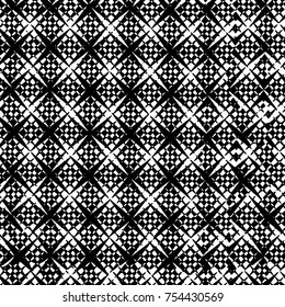 Vector black and white grunge background. Abstract monochrome pattern of stains, cracks, scratches print posters and design. Vintage elements and old texture of the ink