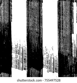Vector black and white grunge background. Abstract monochrome pattern of stains, cracks, scratches print posters and design. Vintage elements and old texture of the ink