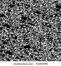 Vector black and white grunge background. Abstract monochrome pattern of stains, cracks, scratches print posters and design. Vintage elements and old texture of the ink