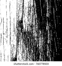 Vector black and white grunge background. Abstract monochrome pattern of stains, cracks, scratches print posters and design. Vintage elements and old texture of the ink
