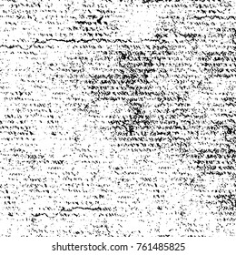Vector black and white grunge background. Abstract monochrome pattern of stains, cracks, scratches print posters and design. Vintage elements and old texture of the ink