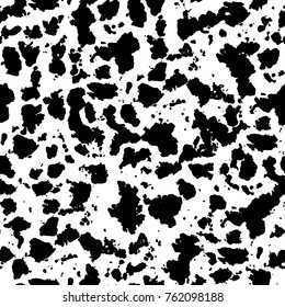 Vector black and white grunge background. Abstract monochrome pattern of stains, cracks, scratches print posters and design. Vintage elements and old texture of the ink