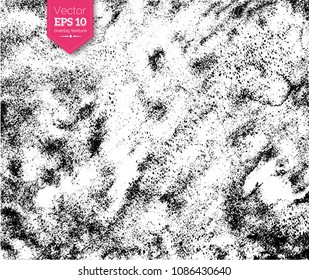 Vector black and white grunge hand painted texture background for design overlays
