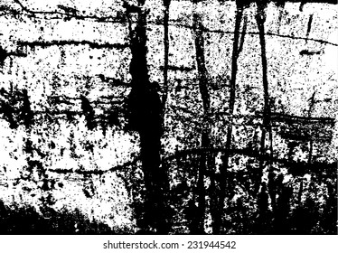 Vector black & white grunge surface texture