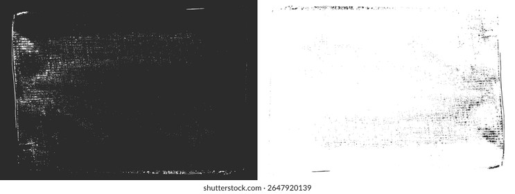 Vetor preto e branco grunge textura vintage abstrato sobreposição ilustração plano de fundo design