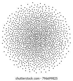 Vector black and white halftone background. stipple effect