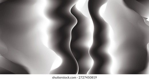 Fondo degradado de semitono blanco y negro de Vector, patrón hecho de líneas, fondo gráfico grunge, Plantilla de Anuncio de Web.
