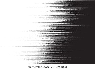 Vector black and white halftone gradient banner, texture template made of lines, grunge graphic backdrop, texture vector background template.

Format Vektor