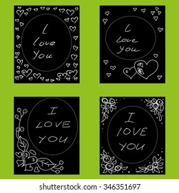 Vector black and white hand drawn illustration designed for universal use, background, card design, invitation, postcard, letter