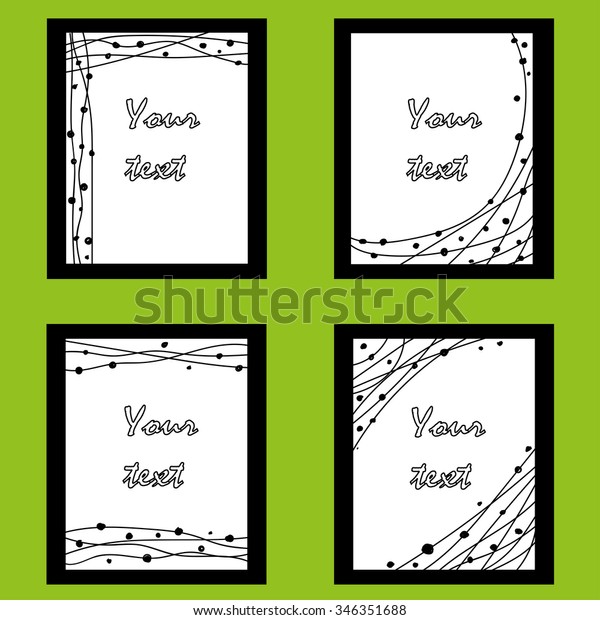Vector black and white hand drawn illustration
designed for universal use, background, card design, invitation,
postcard, letter