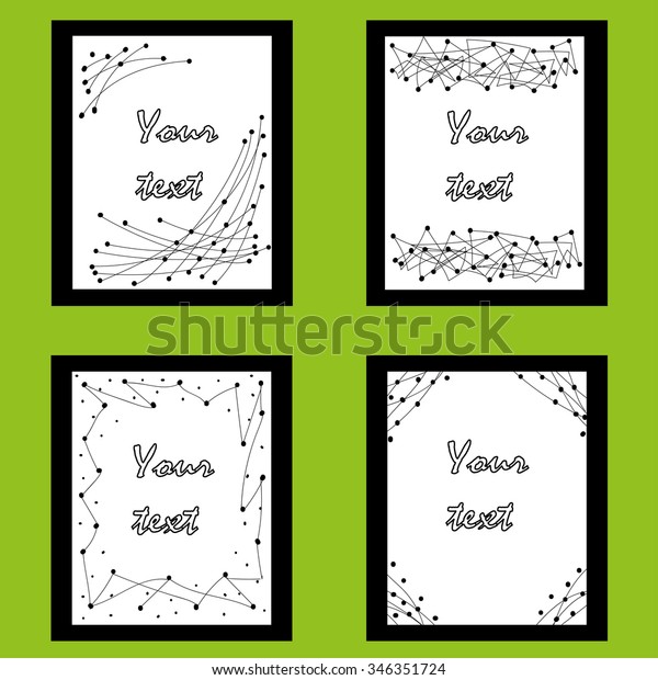 Vector black and white hand drawn illustration\
designed for universal use, background, card design, invitation,\
postcard, letter