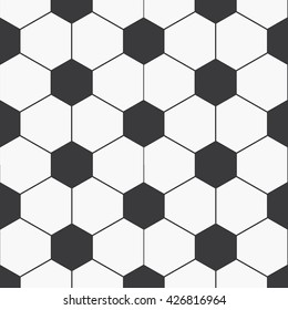 Vector black and white hexagonal pattern.