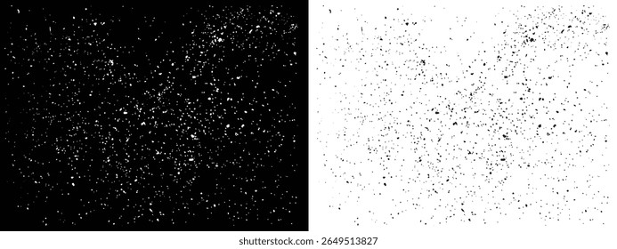 Vector black and white horror splatter paint ink background design