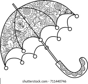 vector black and white illustration