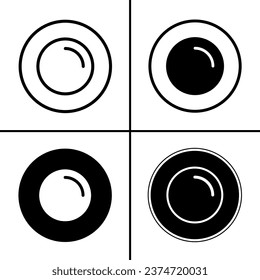 Ilustración vectorial en blanco y negro del icono de placa para empresas. Diseño vectorial de material.