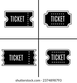 Ilustración vectorial en blanco y negro del icono de la entrada para empresas. Diseño vectorial de material.