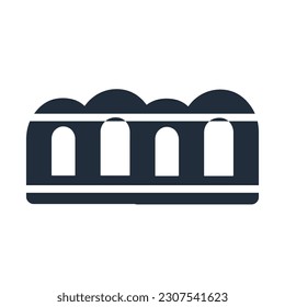 Vector un logotipo de m en blanco y negro con las letras que su empresa le da