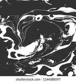 vector black and white marble texture, hand drawn illustration