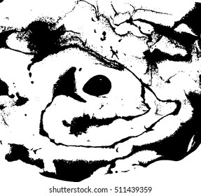 Vector black and white marbled abstract background. Liquid pattern. Grunge vector texture