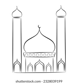 vector black and white mosque PNG and Masjid vector PNG and Ramadan Kareem banner design or lantern vector black lantern PNG 