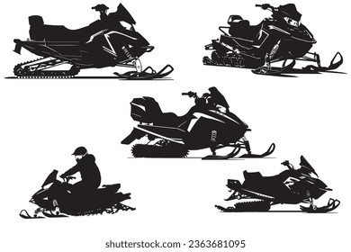 Silueta de motocicleta blanco y negro vectorial 8 Paquete de cosecha 