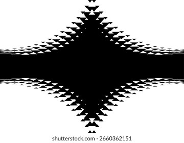 Padrão de preto e branco vetorial de pixels abstratos. Elemento de projeto tecnológico. Vetor de fundo moderno, Shield. Rótulo