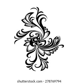 vector black and white pattern,  abstract beautiful pattern