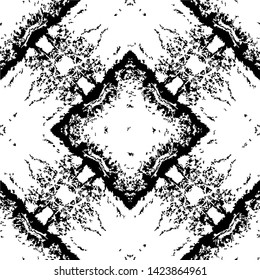 Vector black and white pattern for different decorative design.