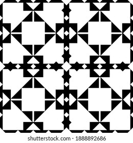 Vector black and white pattern. Fashion design.