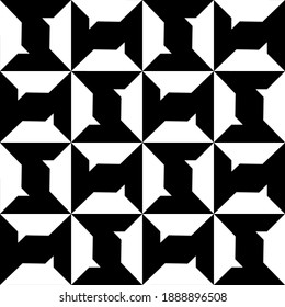 Vector black and white pattern. Fashion design