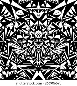 Vector black and white patterns