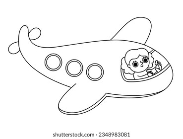 air transportation clipart black and white fish