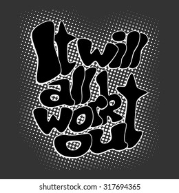 vector black and white quotation, motivator
