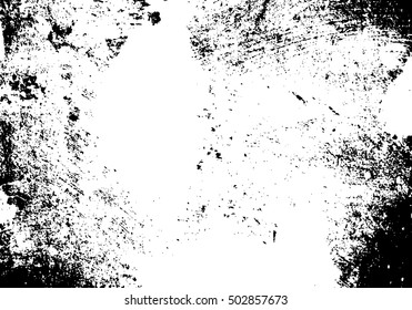 Vector black and white scratch texture. Abstract background