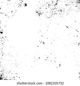 Vector black and white scratched texture. Background