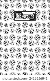 Diseño gráfico ornamental de fondo de patrón abstracto vectorial en blanco y negro sin fisuras