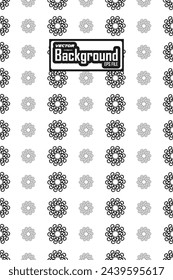Vector blanco y negro sin fisuras patrón abstracto fondo escala de grises diseño gráfico ornamental