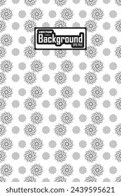 Vector blanco y negro sin fisuras patrón abstracto fondo escala de grises diseño gráfico ornamental