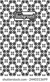 Vector blanco y negro sin fisuras patrón abstracto fondo escala de grises diseño gráfico ornamental