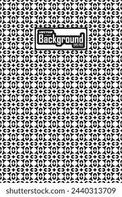 Vector black and white seamless abstract pattern background greyscale ornamental graphic design