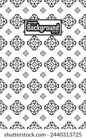 Vector blanco y negro sin fisuras patrón abstracto fondo escala de grises diseño gráfico ornamental