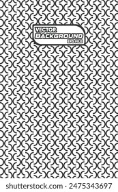 Vector blanco y negro sin costuras patrón abstracto fondo escala de grises Diseño gráfico ornamental