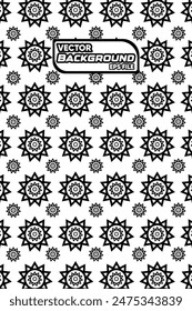 Vector blanco y negro sin costuras patrón abstracto fondo escala de grises Diseño gráfico ornamental