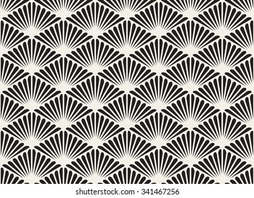 Fondo abstracto de patrón geométrico vectorial negro y blanco sin soldadura Orgánica