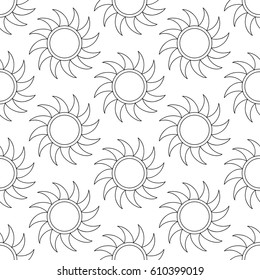 Vector black and white seamless pattern background. For coloring pages, decoration, page fill and more.