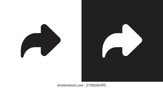 Vector Iconos de Compartir en blanco y negro