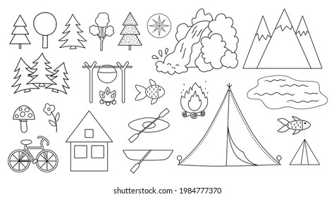 summer black and white clipart